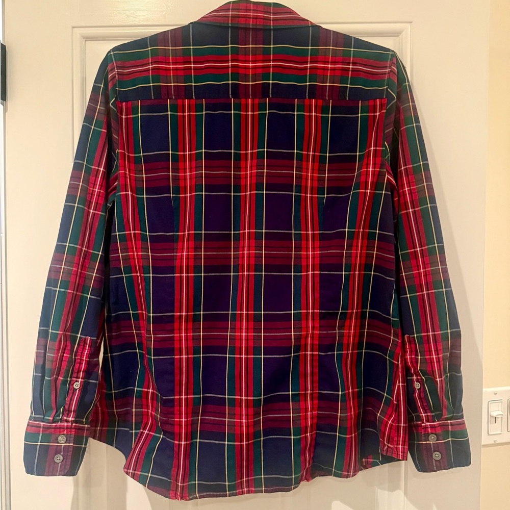 J. Crew Tartan Button-Down Shirt - Red, Blue, Green - Picture 5 of 6